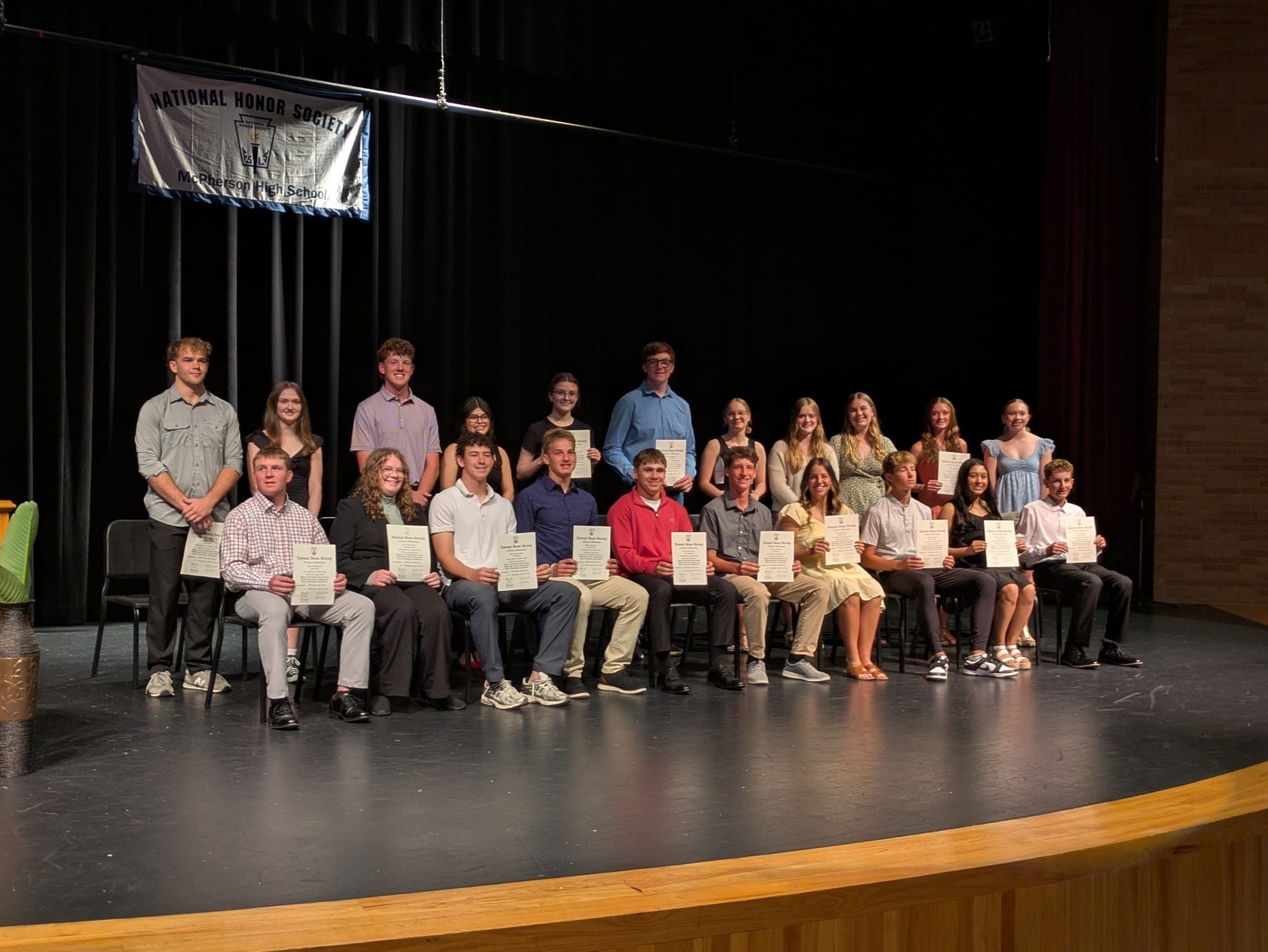 McPherson High School Inducts 21 New Members into National Honor Society