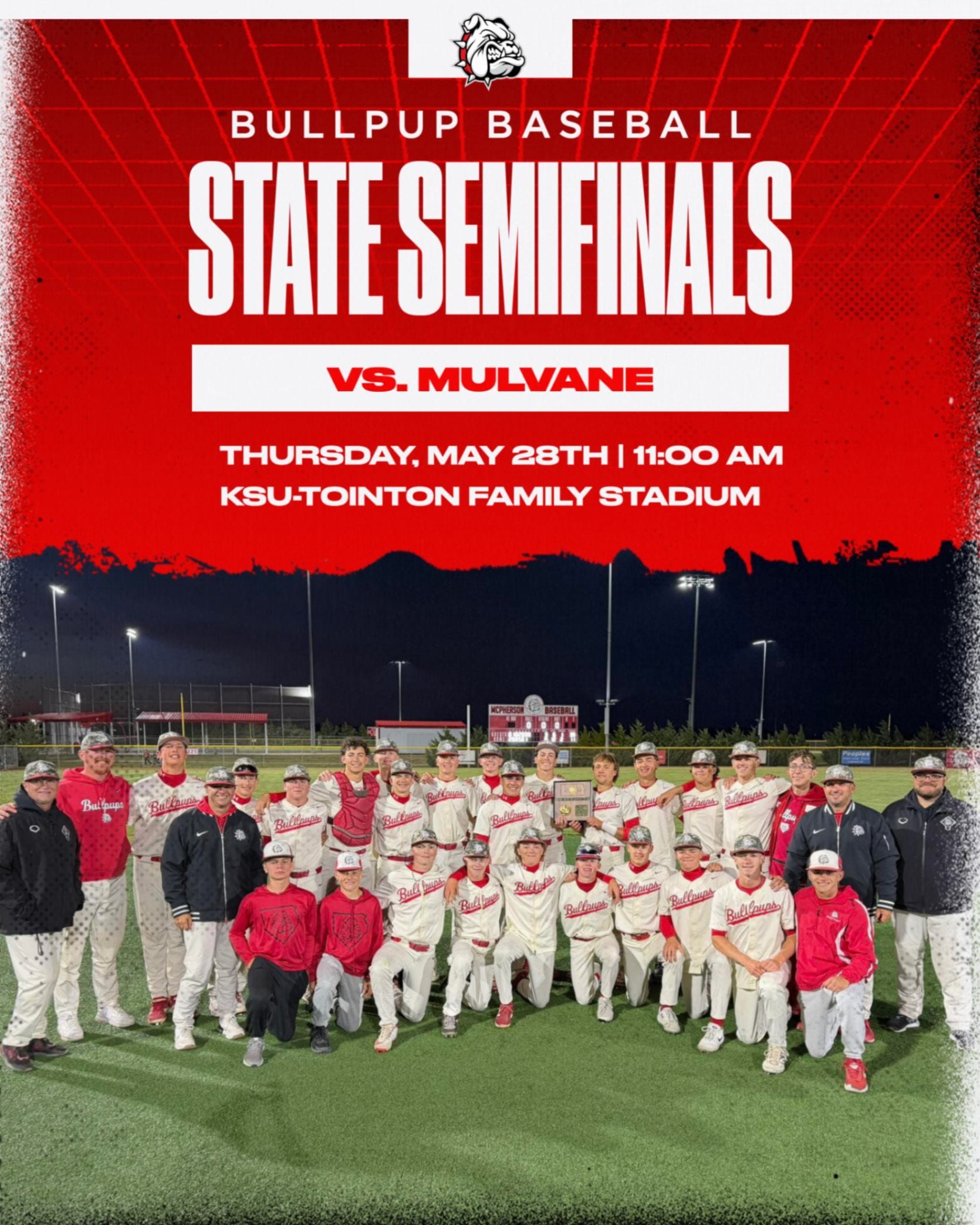 Bullpups Boys Varsity Baseball Heads to State Semis