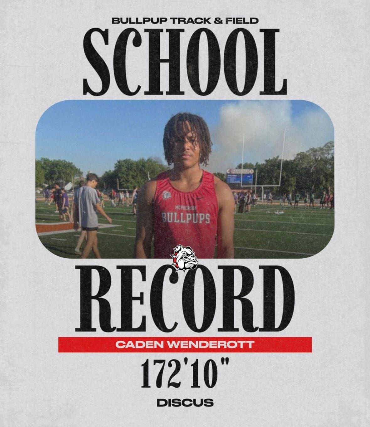 Wenderott breaks 43-year discus record at McPherson Invitational