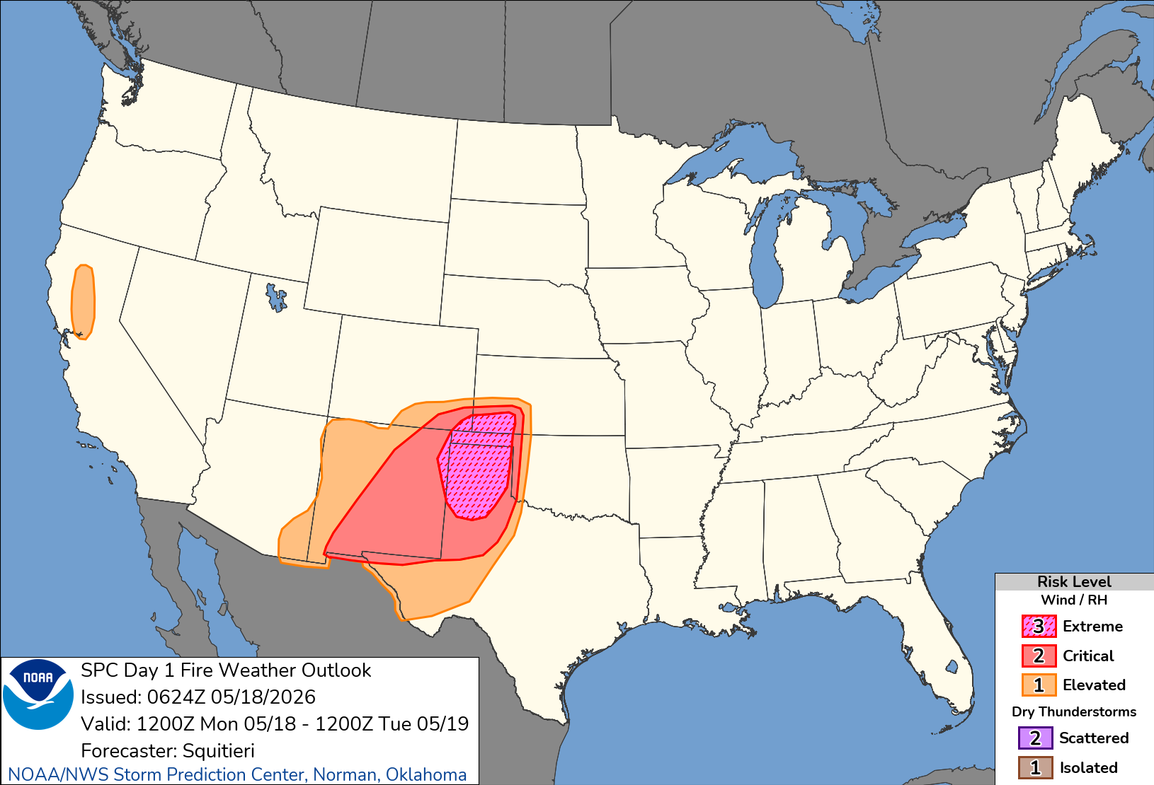 Wildfire threat very high Monday across southwest Kansas amid critical weather conditions