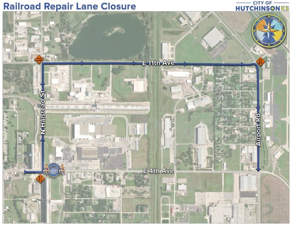 Eastbound lane of Fourth Avenue to close for railroad maintenance