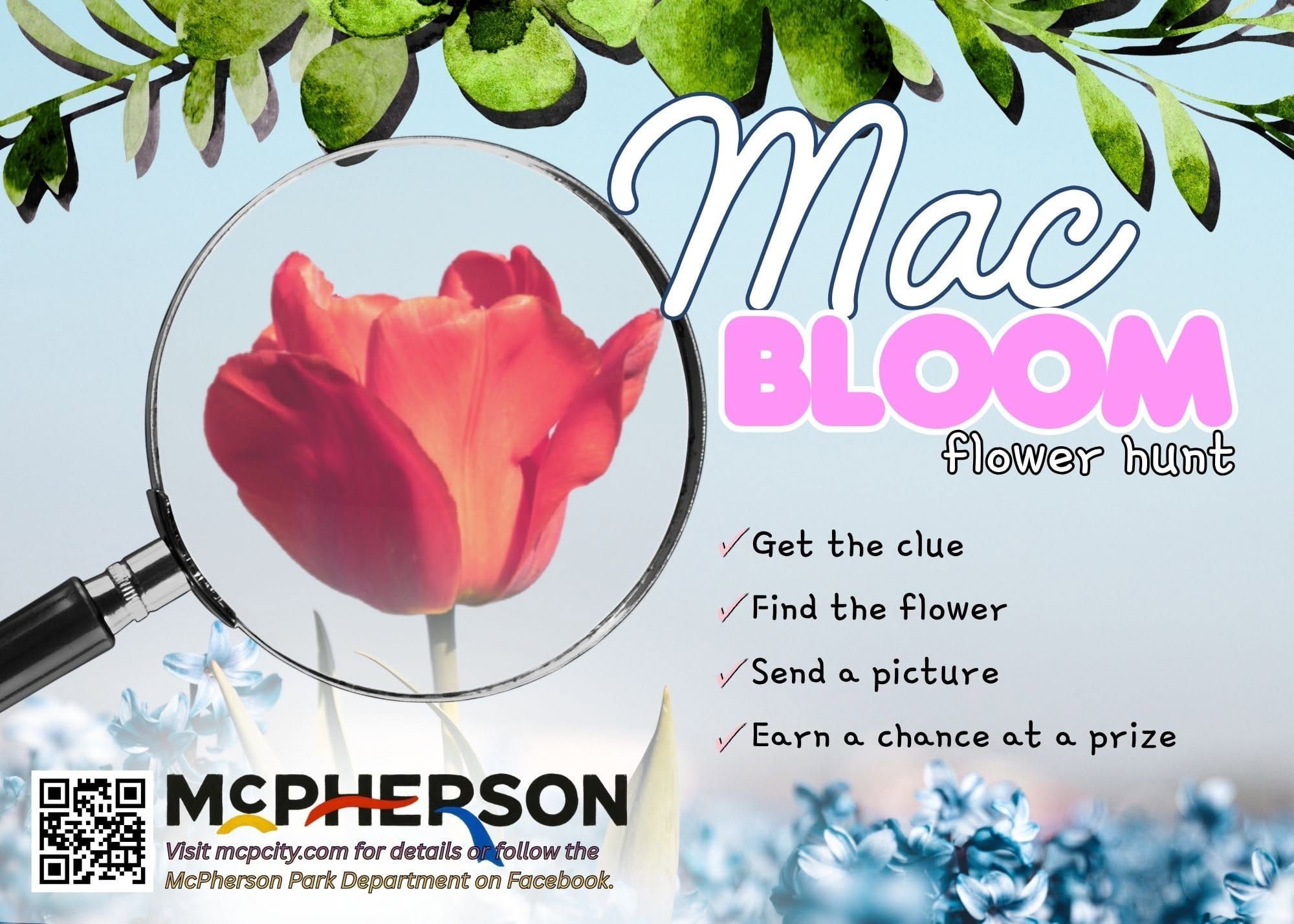 City parks department launches 'Mac Bloom Flower Hunt' for July