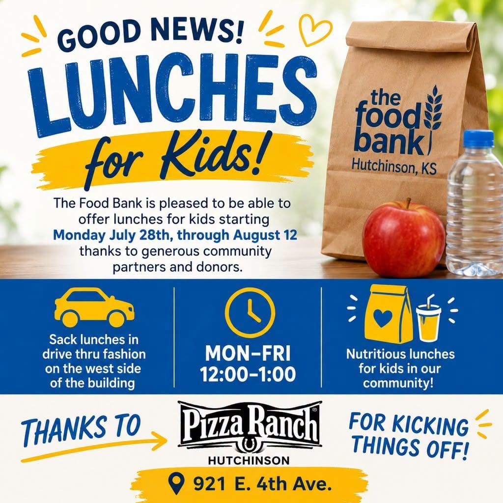 Hutchinson students to receive weekday lunches at food bank during school kitchen upgrades