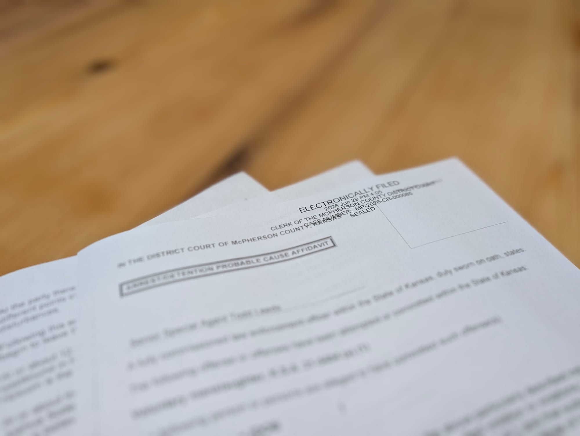 Newly released affidavit claims Hawkinson called police after alleged manslaughter