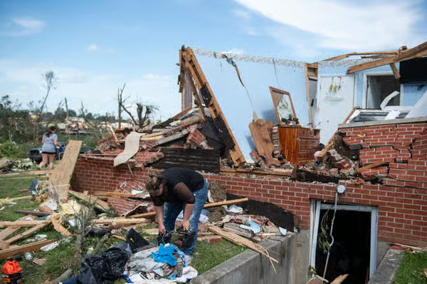 Tornado damage assessments begin