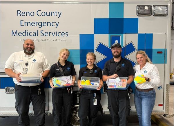 Altrusa International Donates Sensory Boxes to Reno County EMS for Pediatric Care