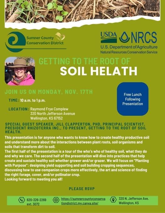 Conservation District to Host Soil Health Presentation in Wellington