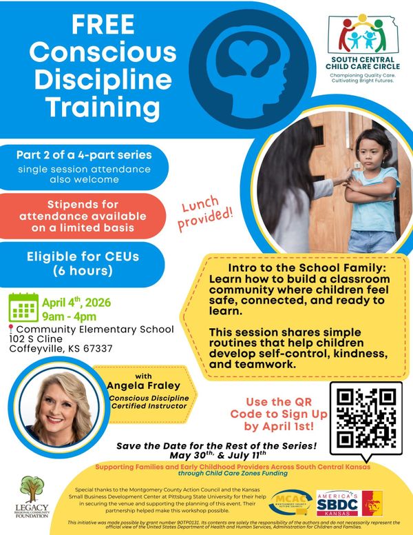 Free Child Care Training Offered April 4 in Coffeyville