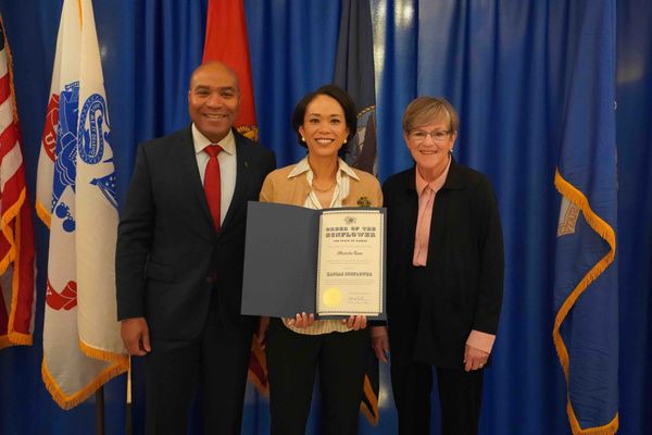 Gov. Kelly establishes 'Order of the Sunflower' military award