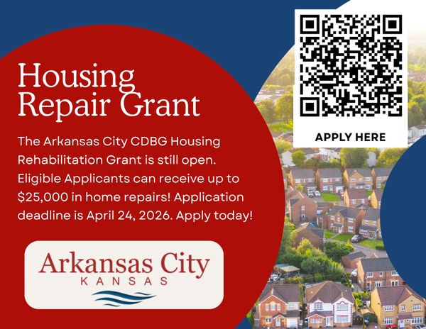 Arkansas City Accepting Applications for Home Repair Grant Program Through April 24
