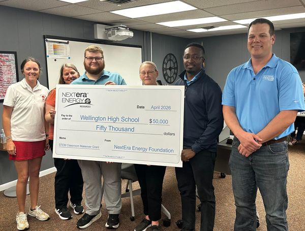 Wellington High School Receives $50,000 STEM Grant from NextEra Energy Resources