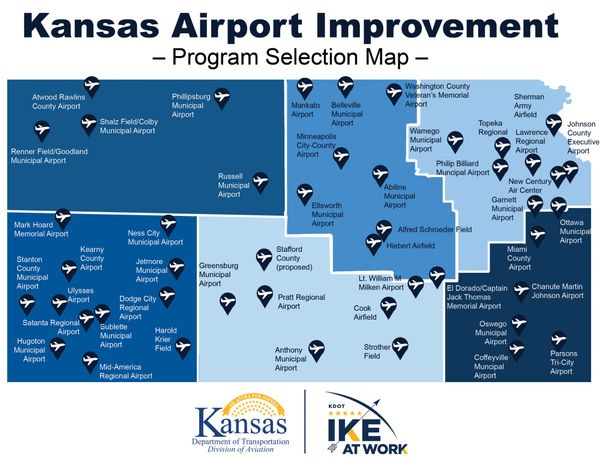 Gov. Kelly announces nearly $19M for local airport infrastructure