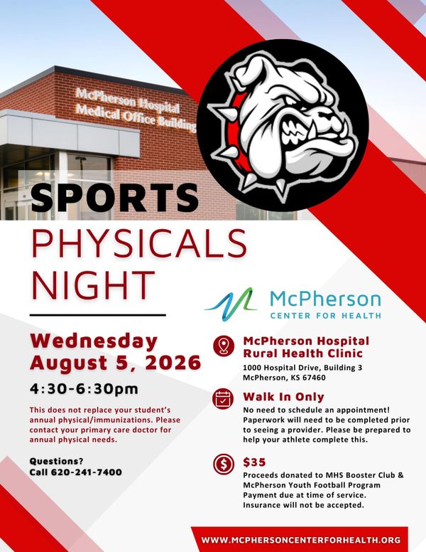 McPherson clinic to offer walk-in sports physicals for student-athletes