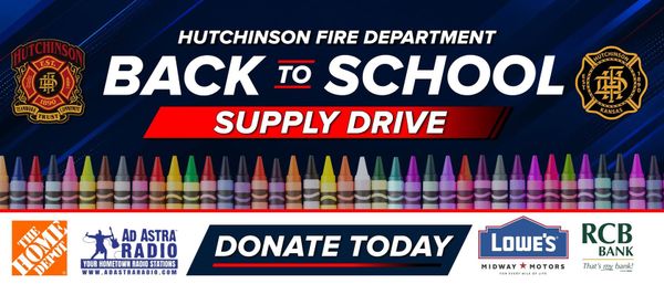 Hutchinson Firefighters Kick Off Annual Weekend School Supply Drive