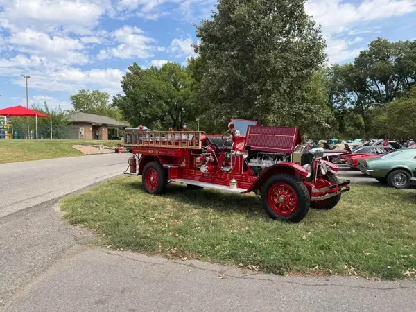 McPherson firefighters' car show draws 67 vehicles to Lakeside Park