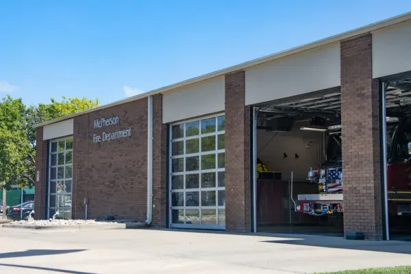 Failed air compressor, not fire, filled McPherson industrial building with smoke Monday morning