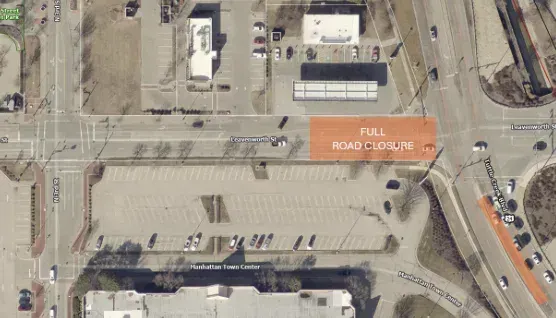 Overnight road and parking lot closures set for Manhattan pavement maintenance