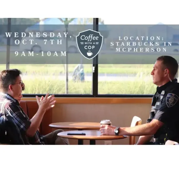 McPherson police invite residents to Coffee with a Cop Wednesday at Starbucks