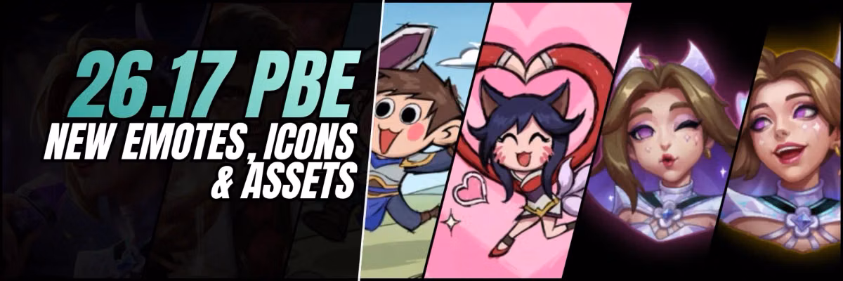 PBE 26.17 New Emotes, Icons & TFT Content Feature Image