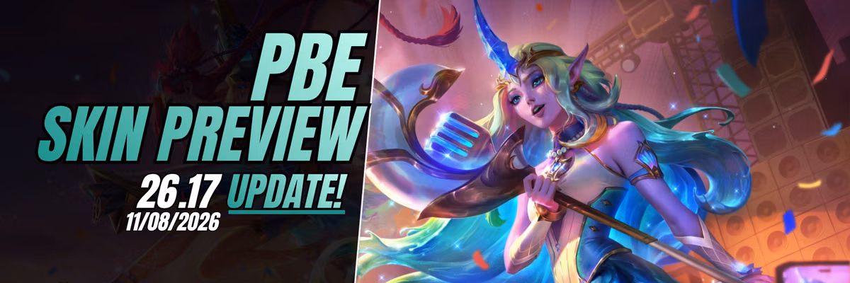 PBE 26.17 New Skins: Heartsong Seraphine, Oceansong Jinx & Soraka Feature Image