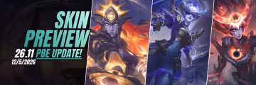 PBE 26.11 New Skins: Eternal Aspect Leona & Diana, and Eclipse Mythic Edition Diana Feature Image