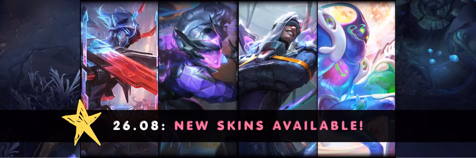 LOL | New Skins Available: PROJECT: Command Line Yi, PROJECT: Sivir, PsyOps Vladimir, Space Groove Zac Feature Image