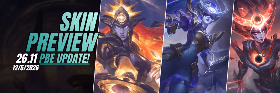 PBE 26.11 New Skins: Eternal Aspect Leona & Diana, and Eclipse Mythic Edition Diana Feature Image