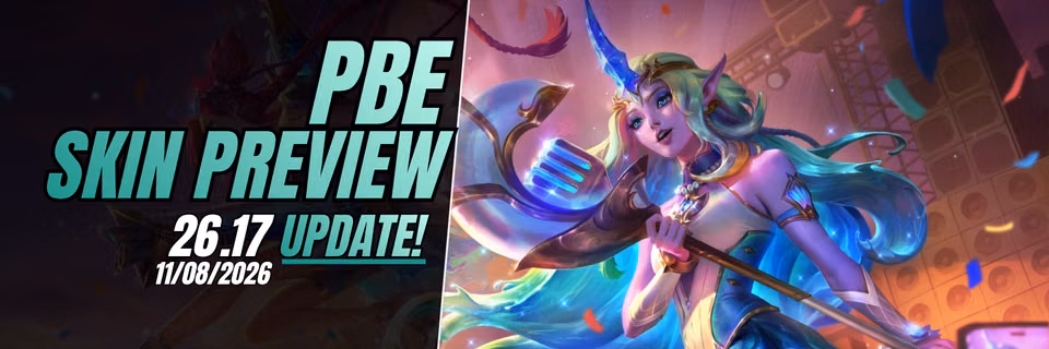 PBE 26.17 New Skins: Heartsong Seraphine, Oceansong Jinx & Soraka Feature Image