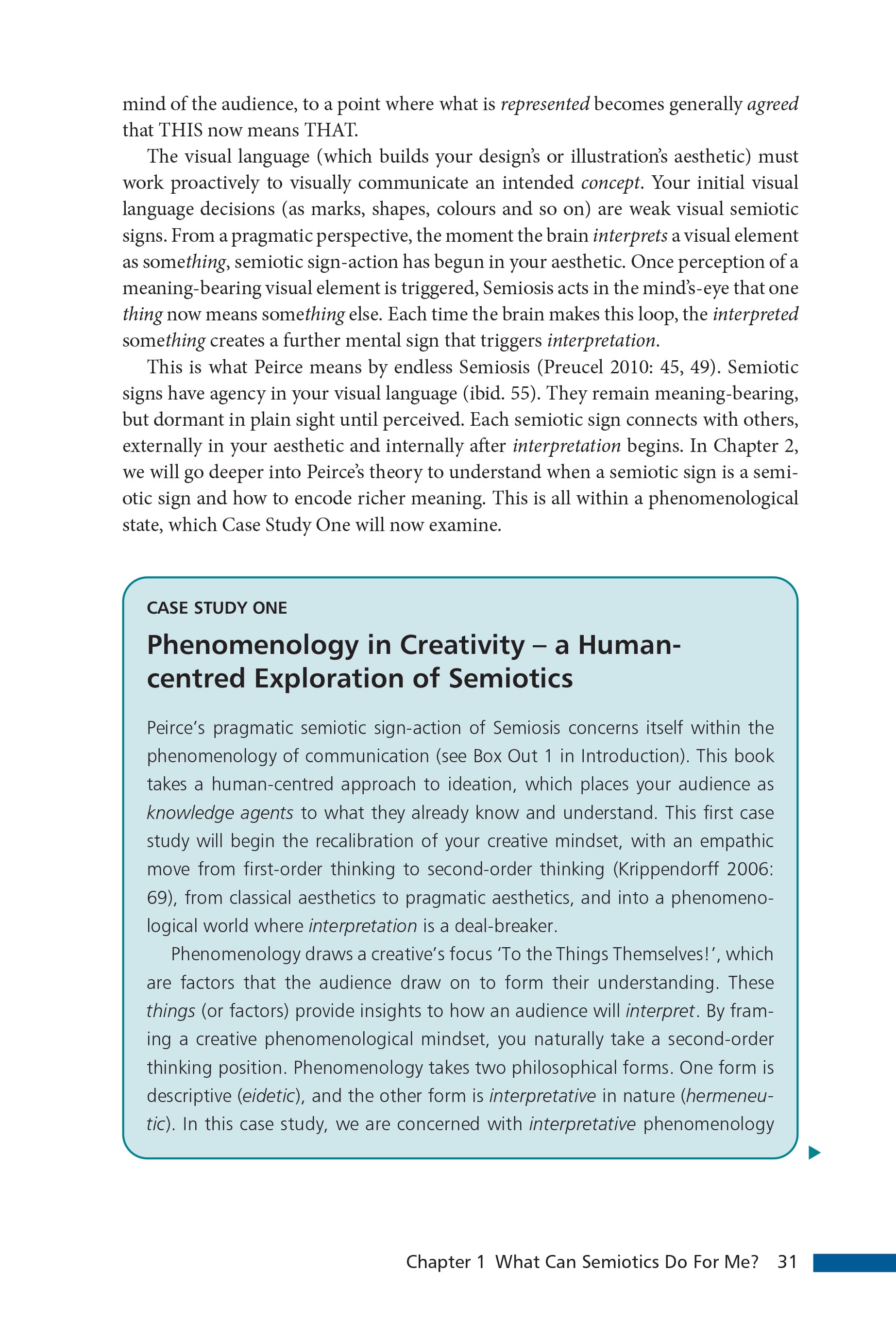 Page 31 in my book showing the start of case study one.