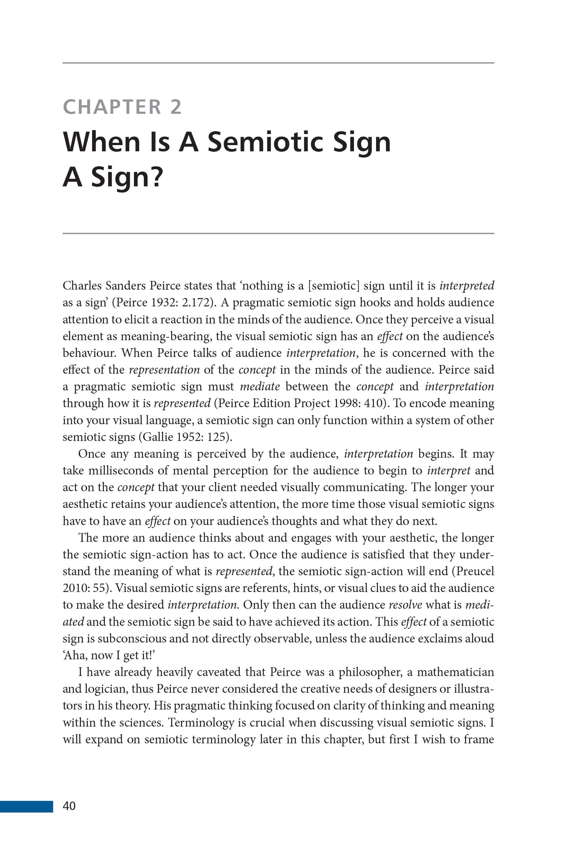 Page 40 of my book and chapter two begins…