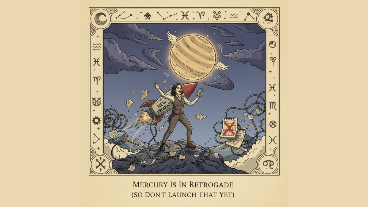 Mercury Is In Retrograde (So Don’t Launch That Yet)