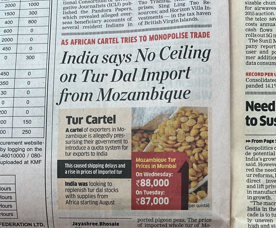 Controversial pigeon pea export limits descend into chaos