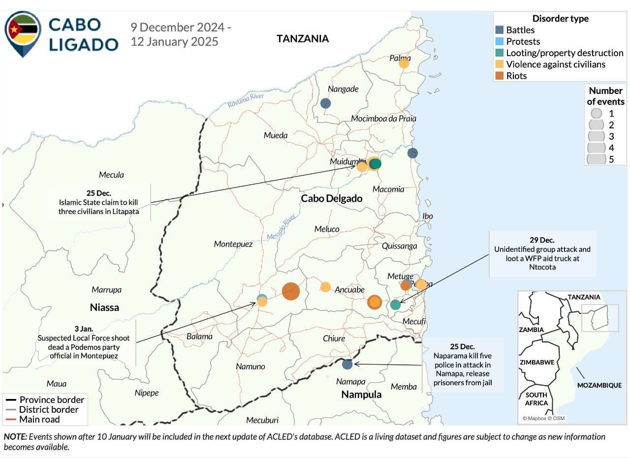 Cabo Ligado Update: 9 December 2024-12 January 2025