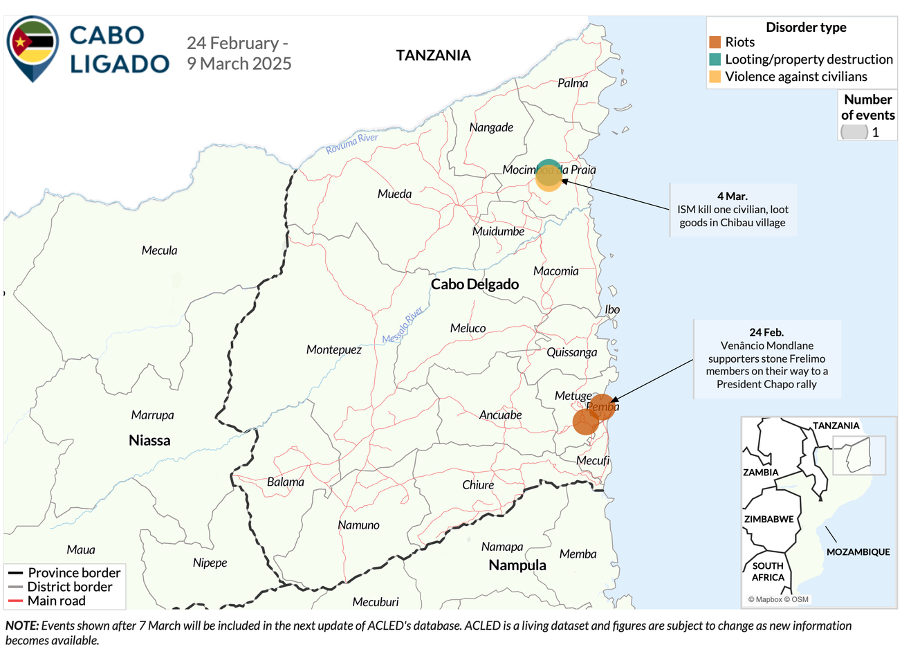 Cabo Ligado Update: 12 March 2025 (24 February-9 March 2025)