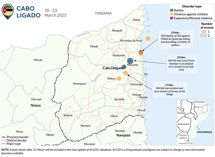 Cabo Ligado Update: 26 March 2025 (10-23 March 2025)