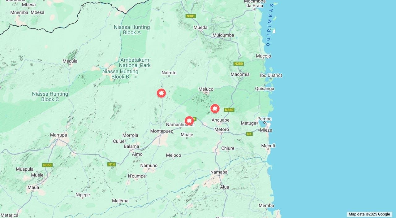 Insurgents take hostages along the Pemba-Montepuez highway