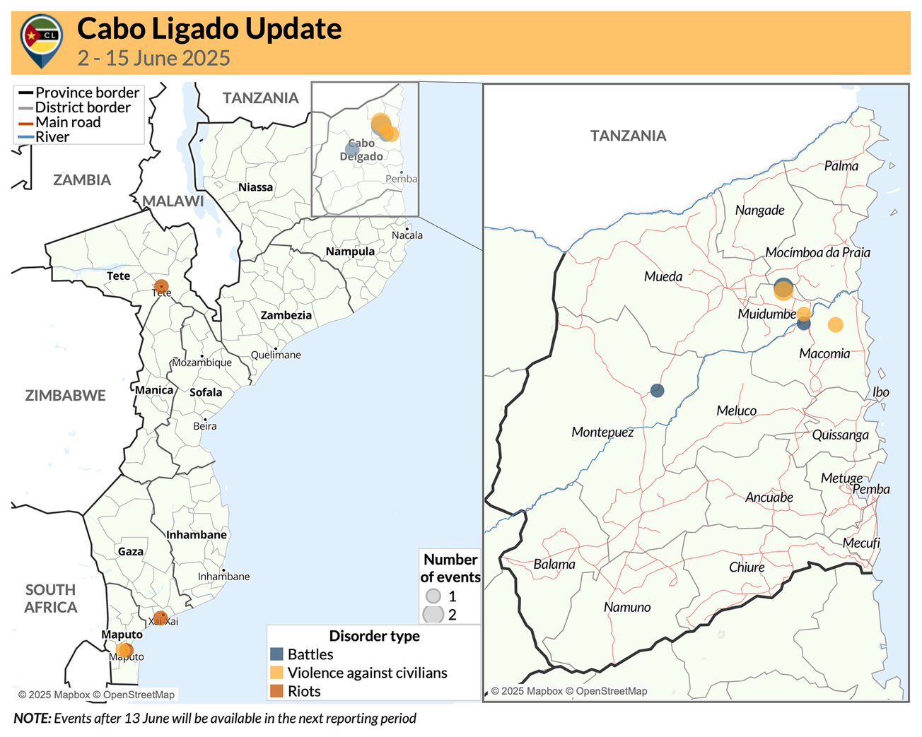 Cabo Ligado Update 18 June 2025 (2-15 June 2025)