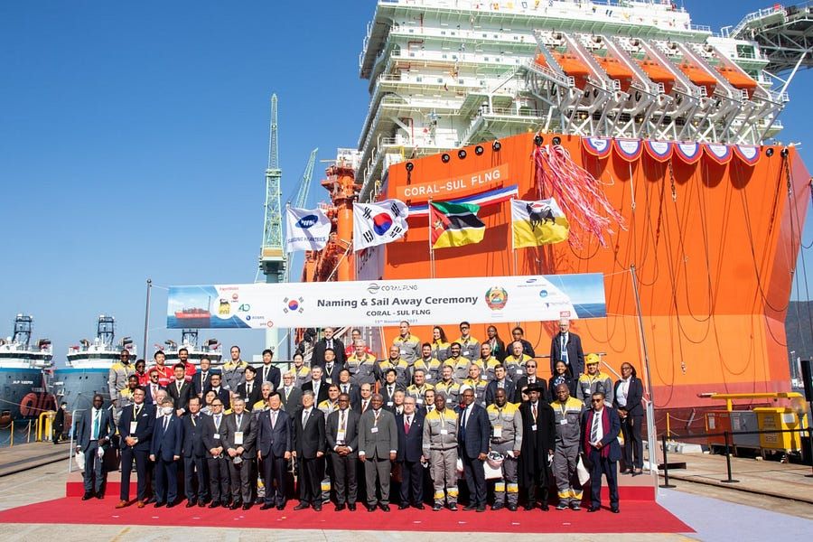 Coral South FLNG ready to set sail for Mozambique; Nyusi admits error in appointing Neto defence minister