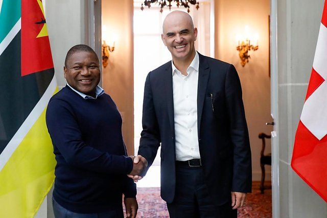 Filipe Nyusi visits Swiss President to update on peace process
