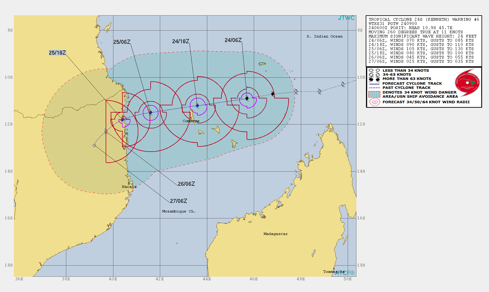 Cyclone Kenneth heading for unprepared Cabo Delgado