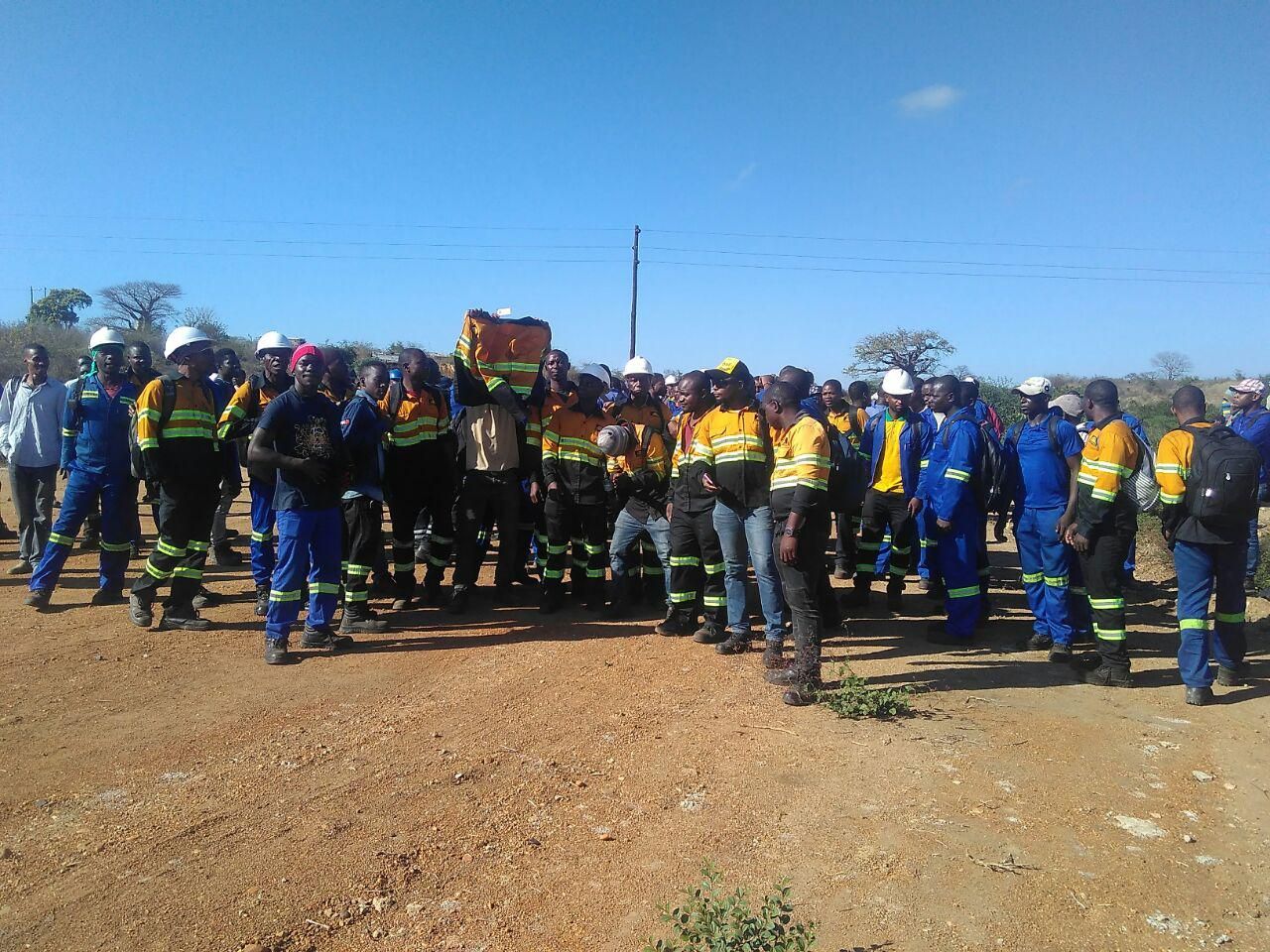 Tear gas fired at striking coal miners ahead of mine expansion consultation