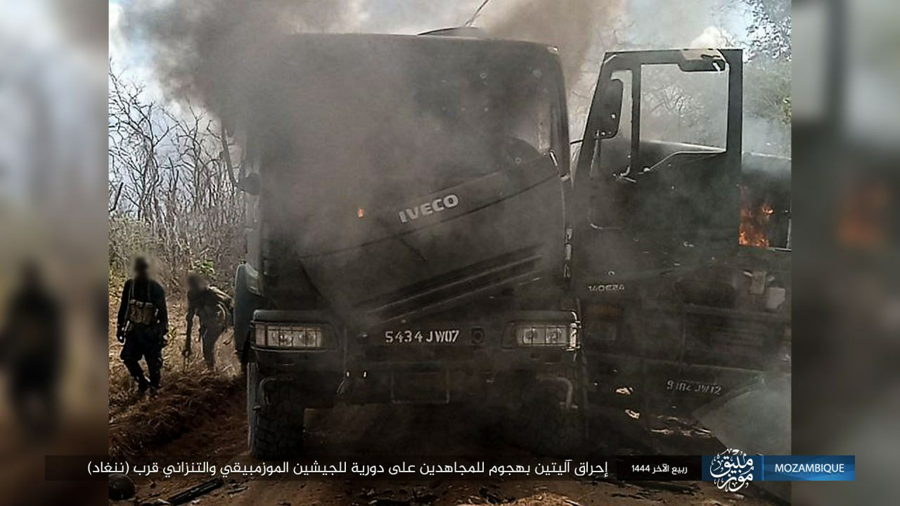 Tanzanian forces ambushed on the road in Nangade