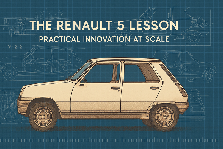 A Renault 5 teaching : Practical innovation at scale