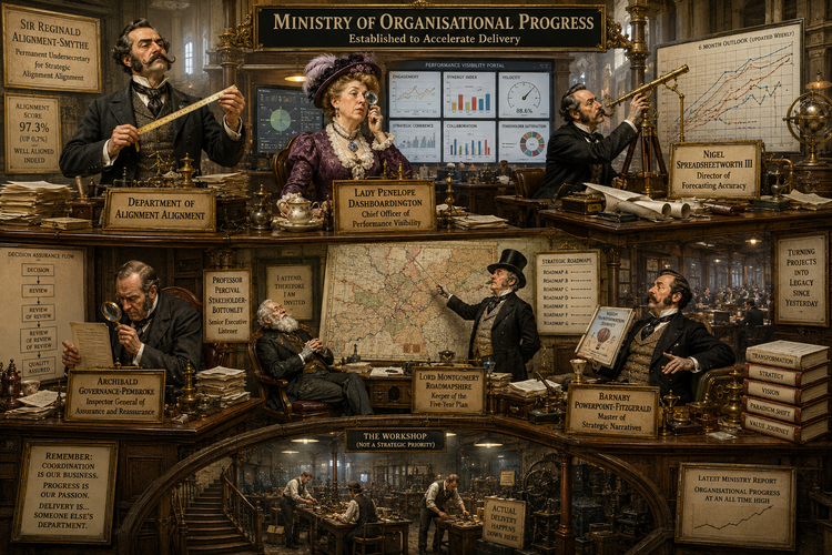 Friday Fun: A Visit to the Ministry of Organisational Progress