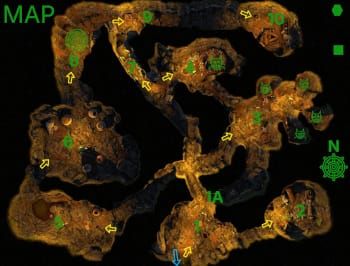 Role Playing Game cavern map 