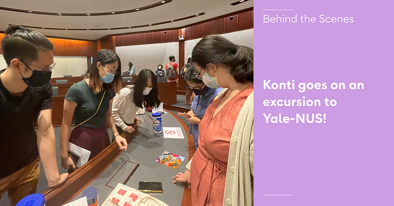 Konti goes on an excursion to Yale-NUS!