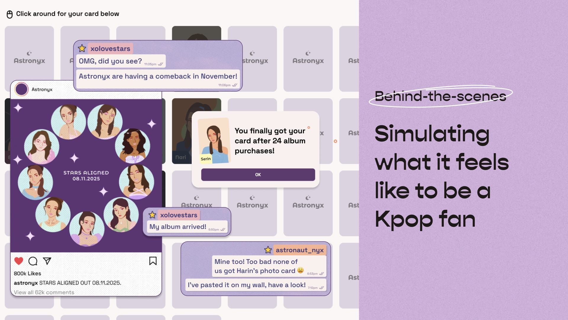 Simulating what it feels to be a Kpop fan