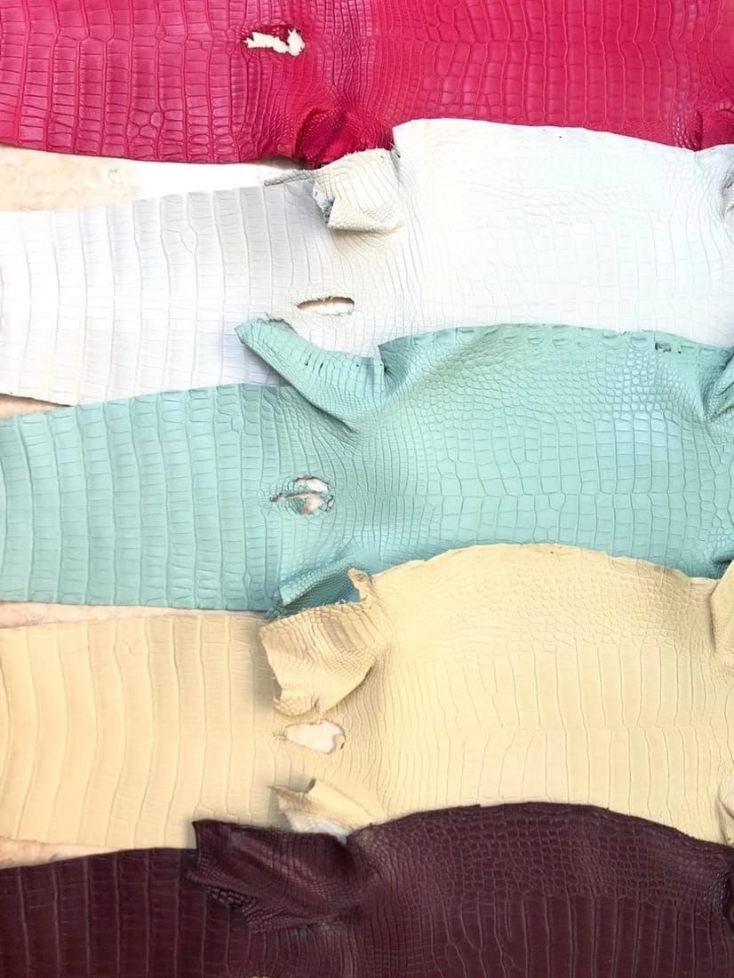 100% Authentic Matte American Alligator Leather