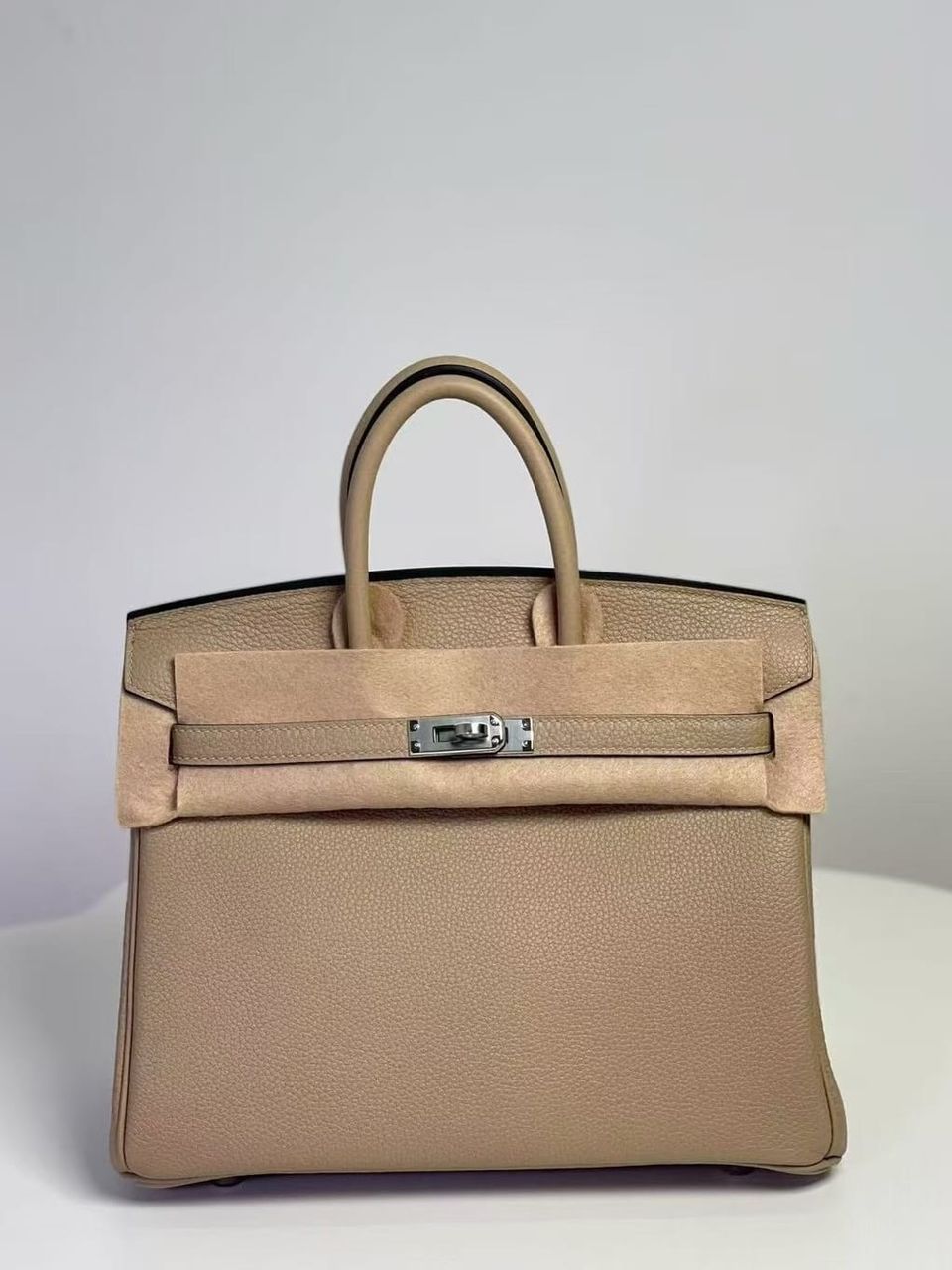 Hermès Birkin 25 Chai Togo Leather Handbag Palladium Hardware