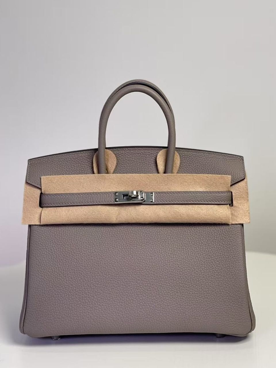 Hermès Birkin 25 Dove Grey Togo Leather Handbag Palladium Hardware